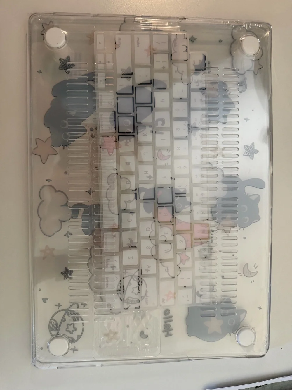 Cute Black Cat Clear Case for MacBook Pro 16.2” (2021–2025) – New